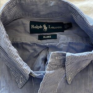 Men’s L Ralph Lauren Blue Button Down Shirt